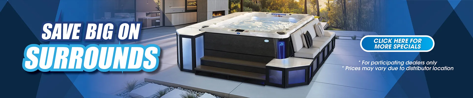 Calspas hot tub being used in a family setting - Pearland